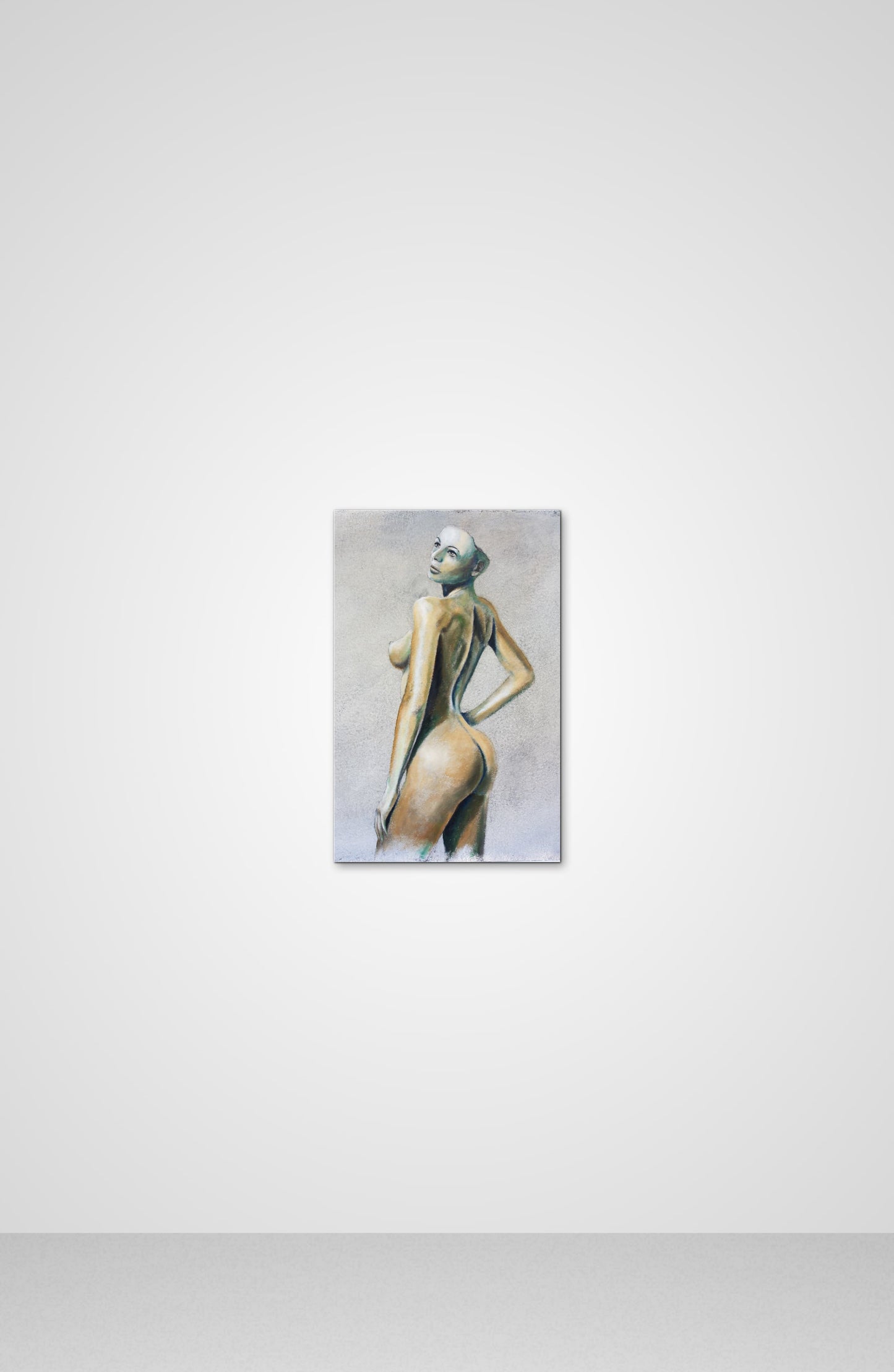 A posture acrylic fine art isorel androids Francois AVONS discarded materials