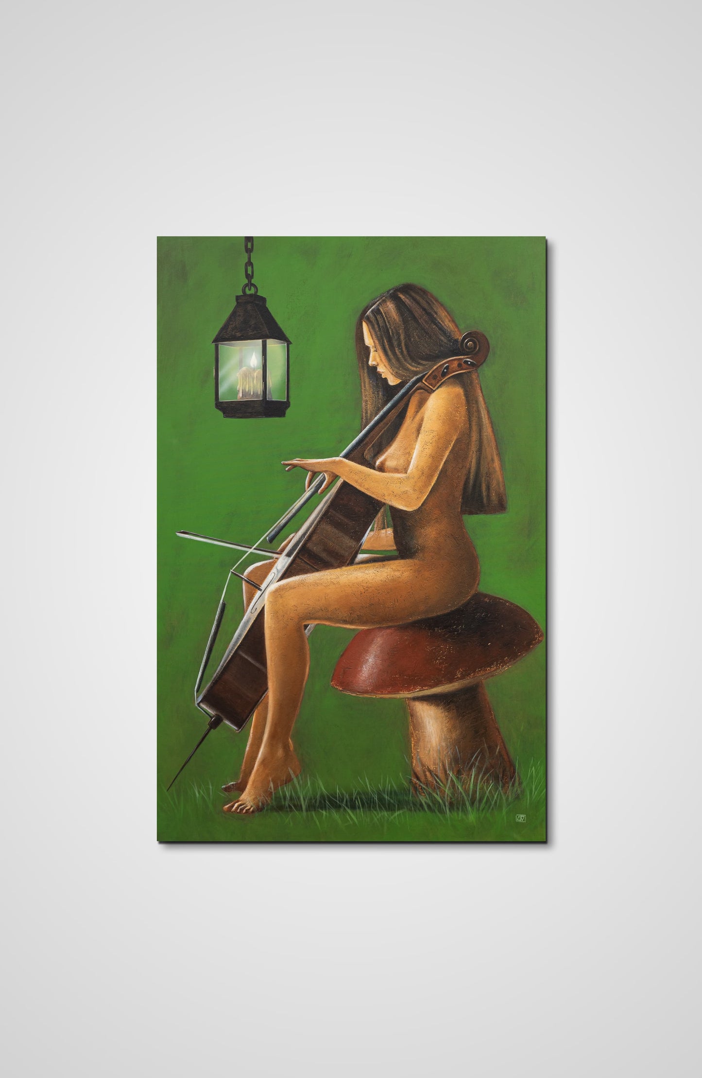 Calling mixed fine art canvas fantasy Francois AVONS upcycle decoration
