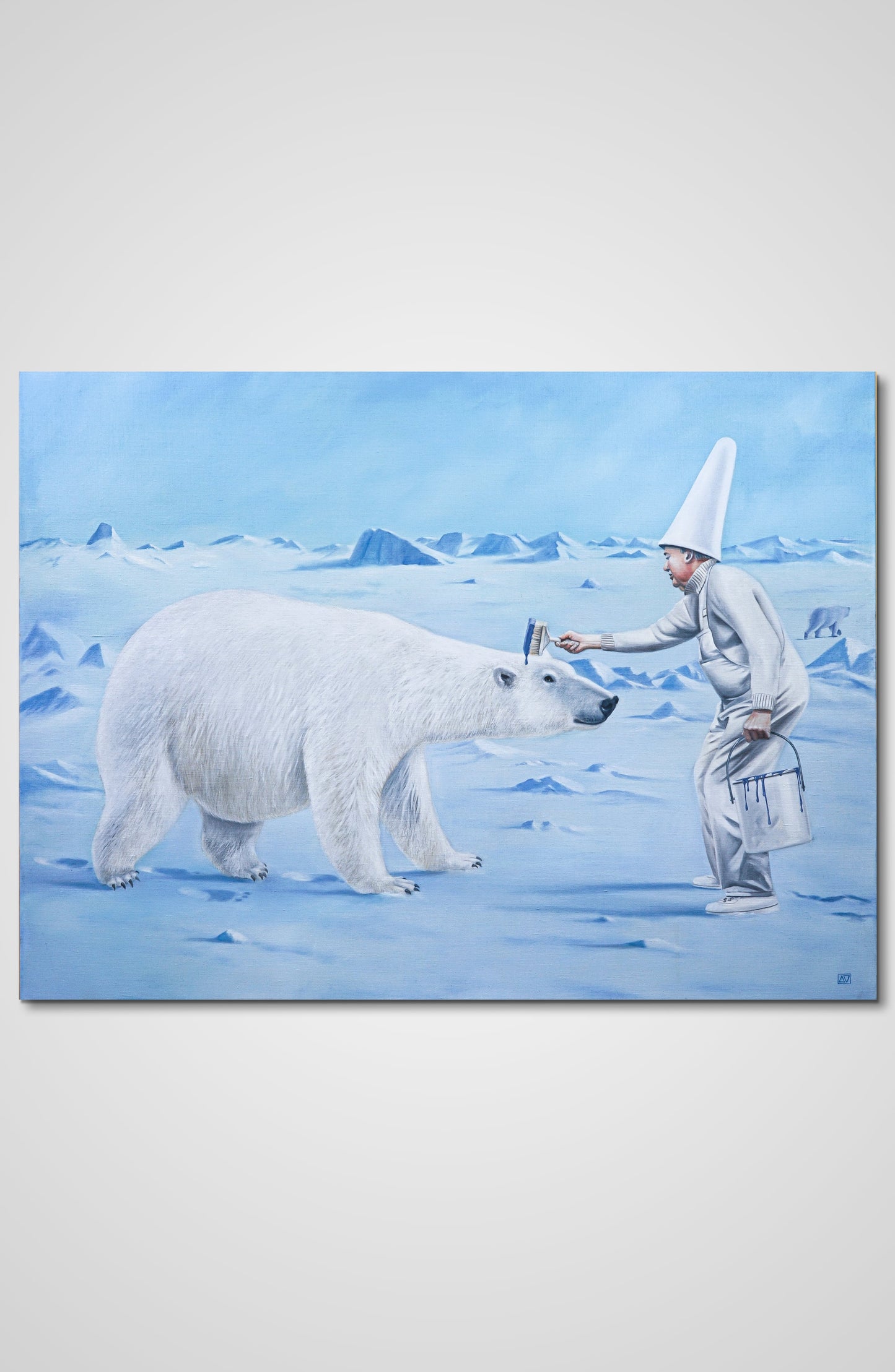 Initiation, The Rebuilders oil fine art canvas the rebuilders Francois AVONS artist sustainability network
