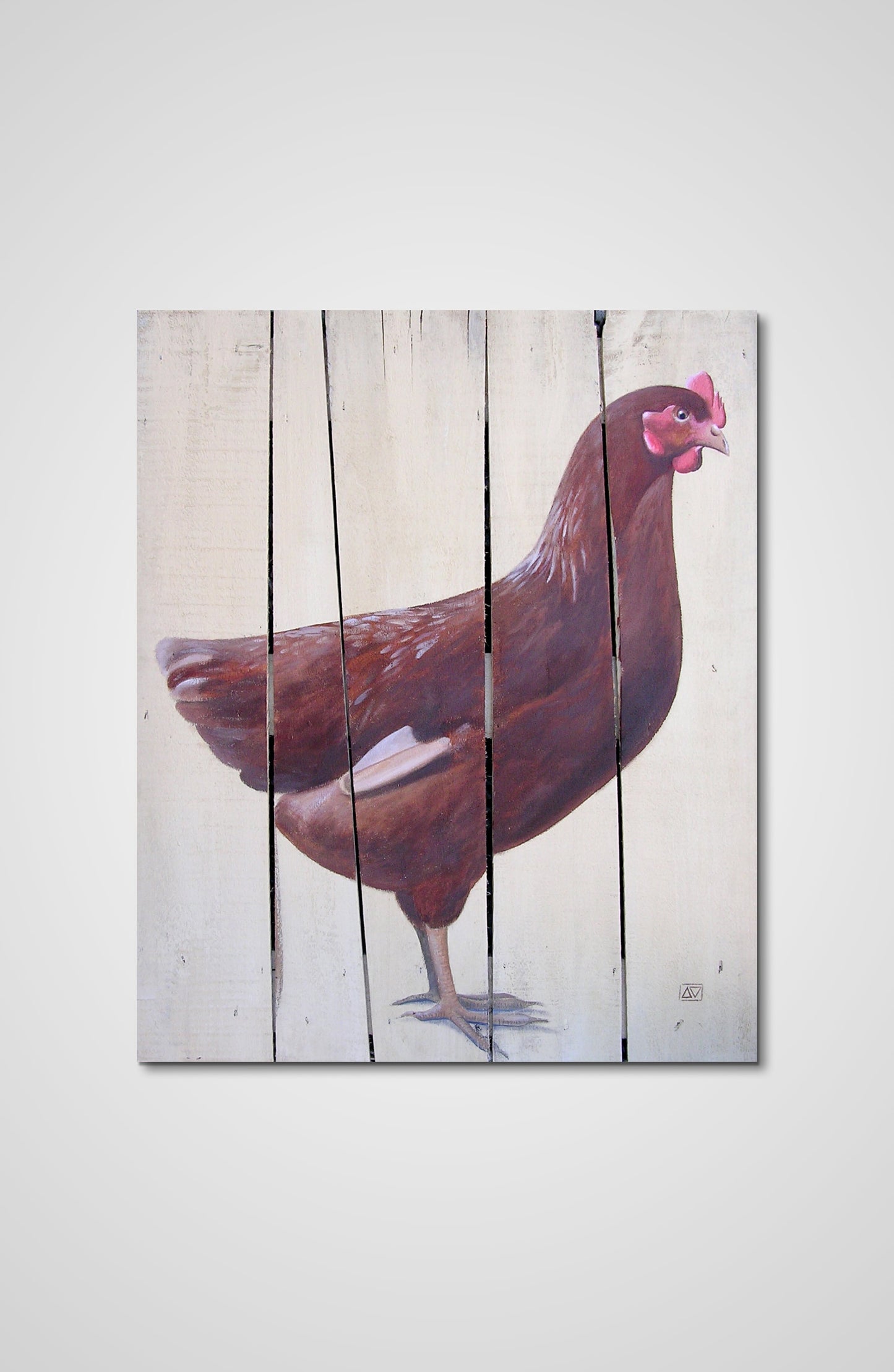 Just a chicken pencil fine art wooden door animals Francois AVONS wooden door design