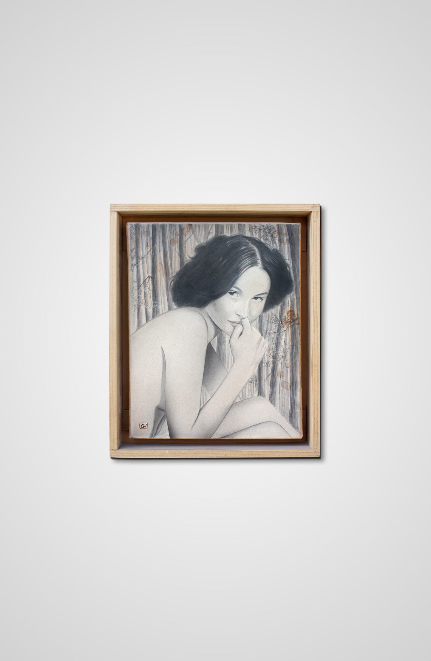 Shyness pencil fine art isorel fantasy Francois AVONS upcycle deco