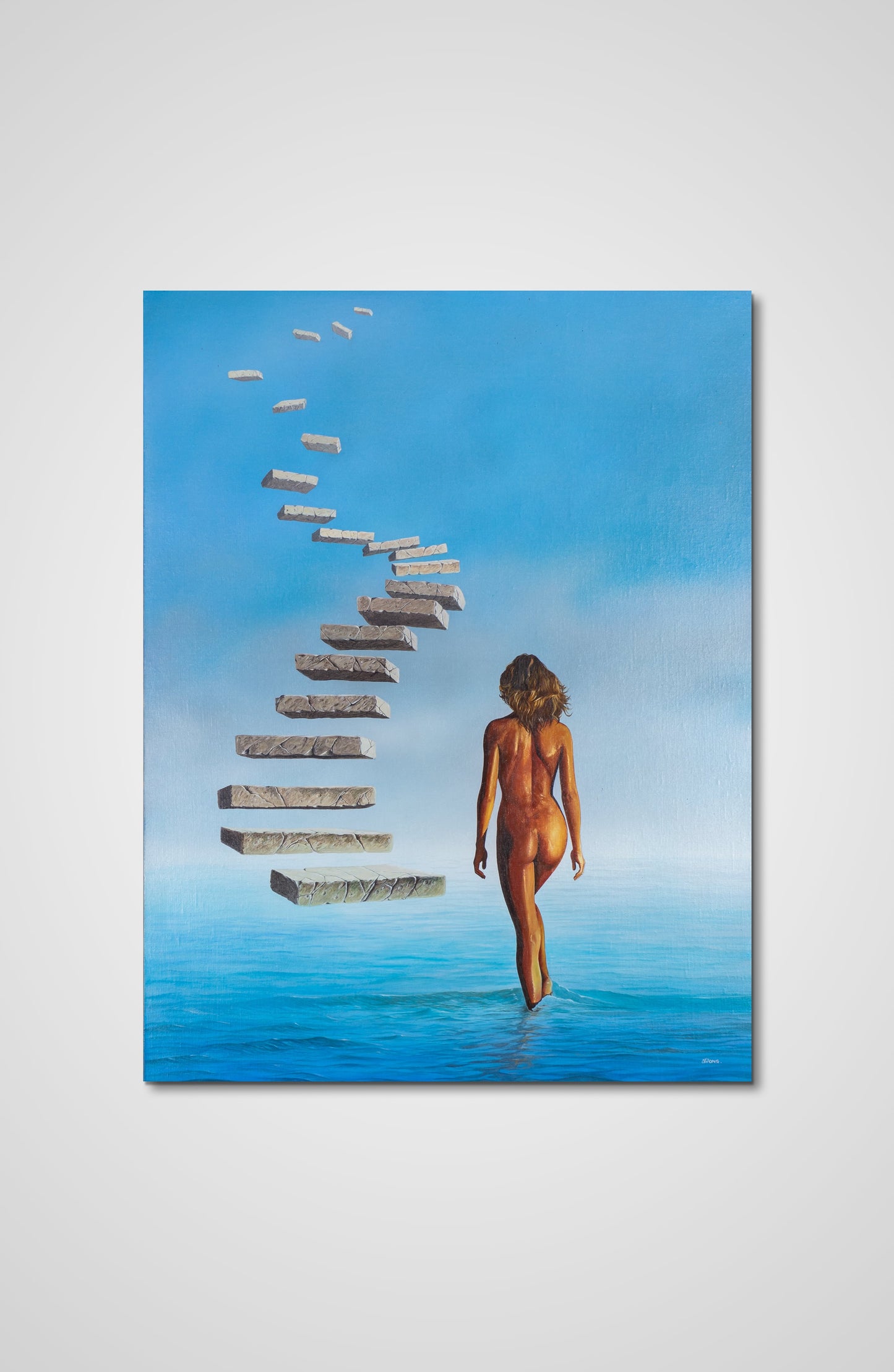 The Spiral acrylic fine art canvas fantasy Francois AVONS artist sustainability network